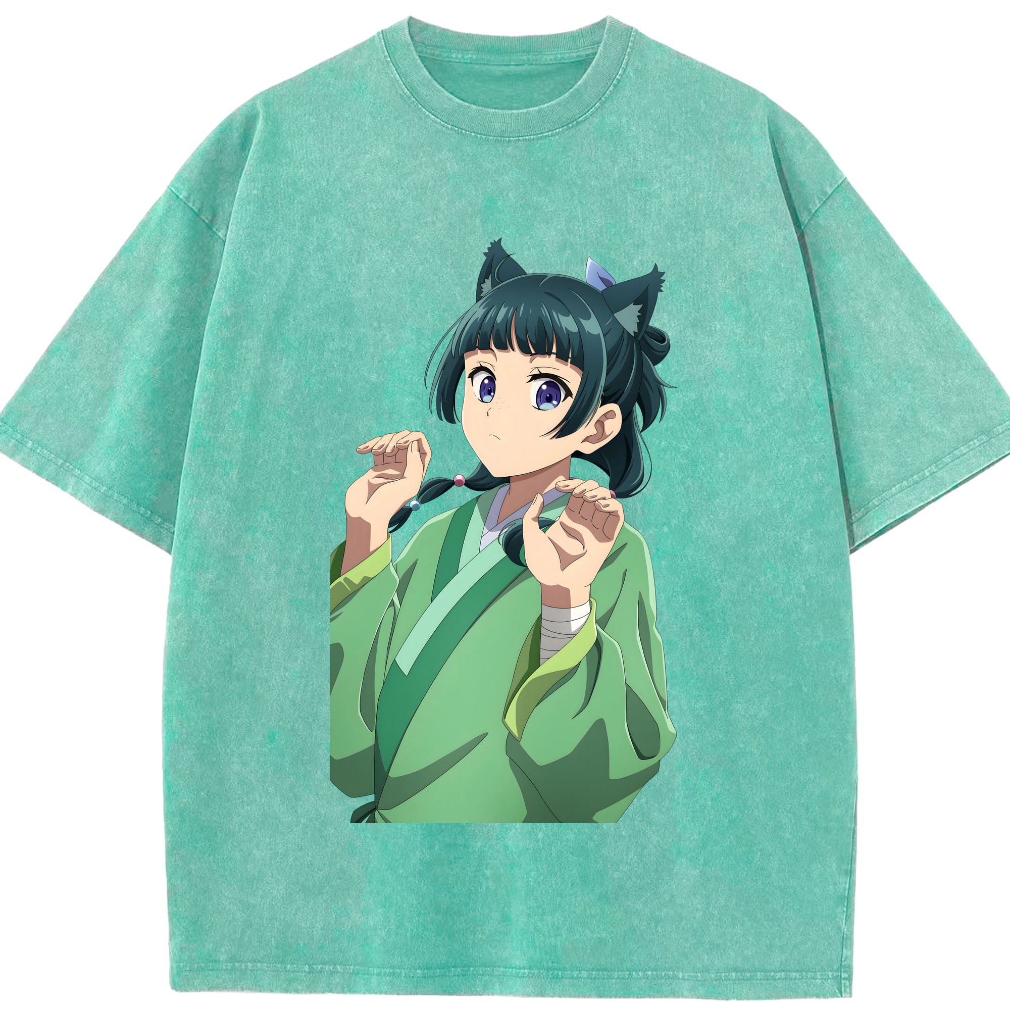 （画像用） 薬屋のひとりごと The Apothecary Diaries 綿100% ヴィンテージ風 半袖Tシャツ（フロントプリント）